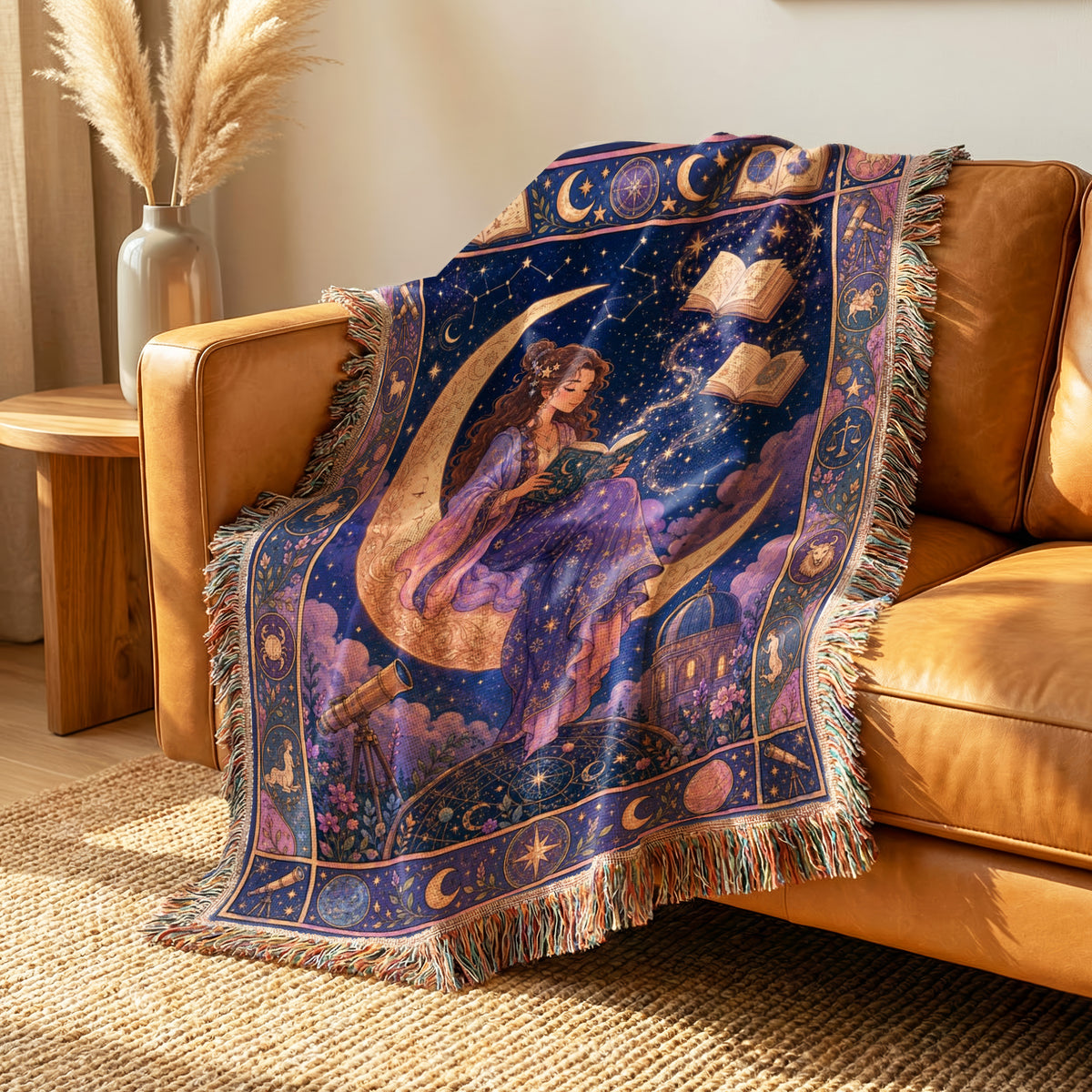 Celestial Moon Reader Blanket