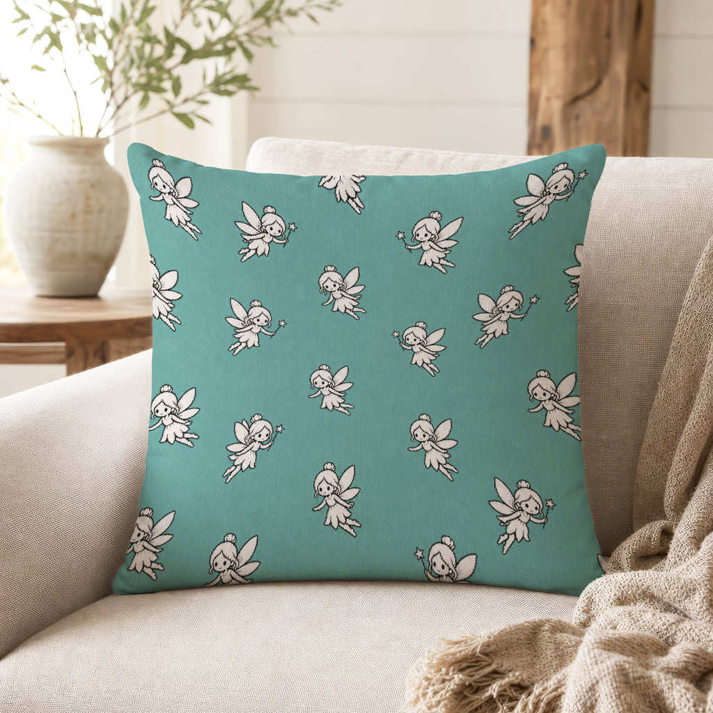 Little Wand Fairies – Teal Pillow