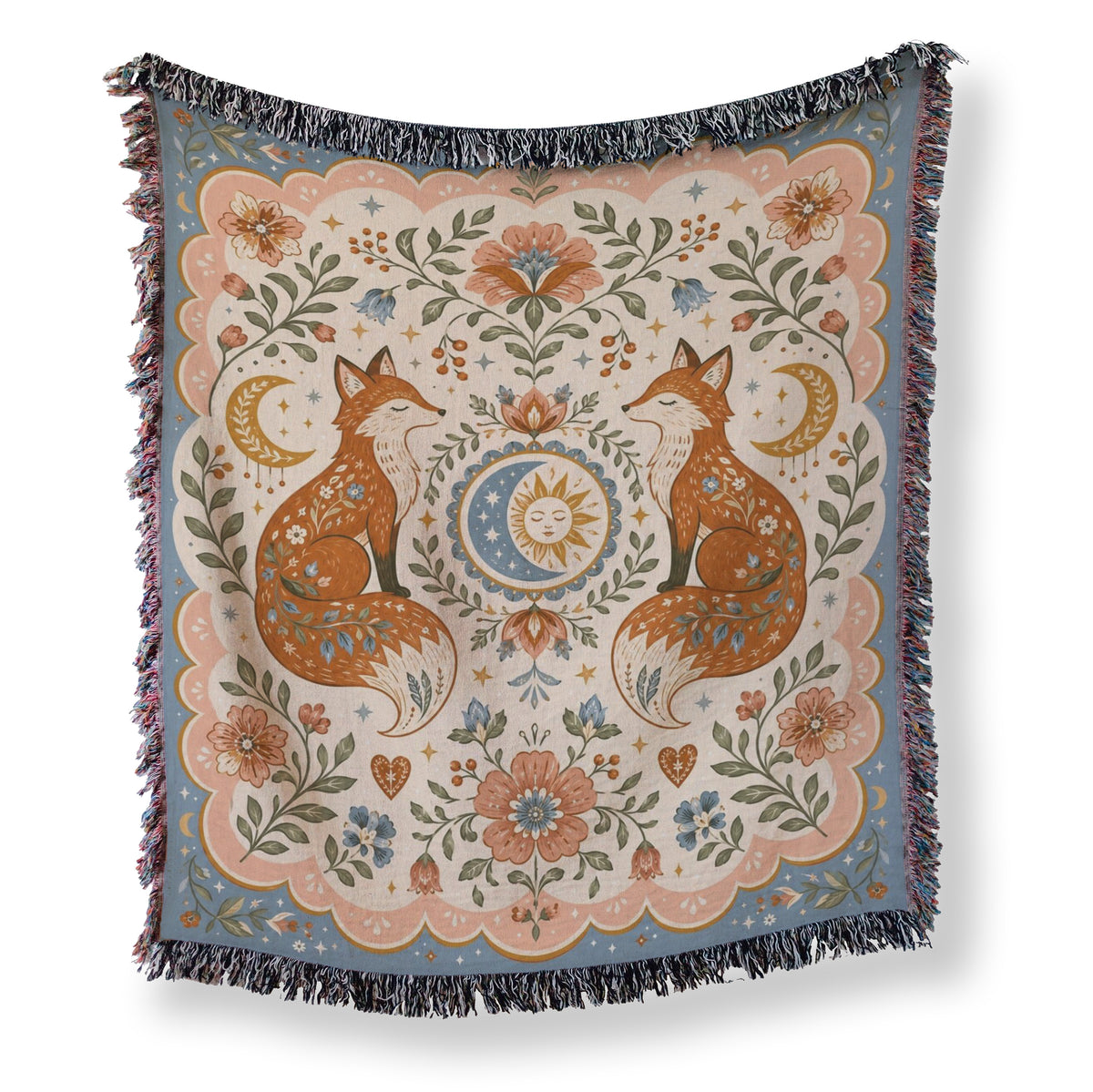Sun & Moon Fox Blanket Main image