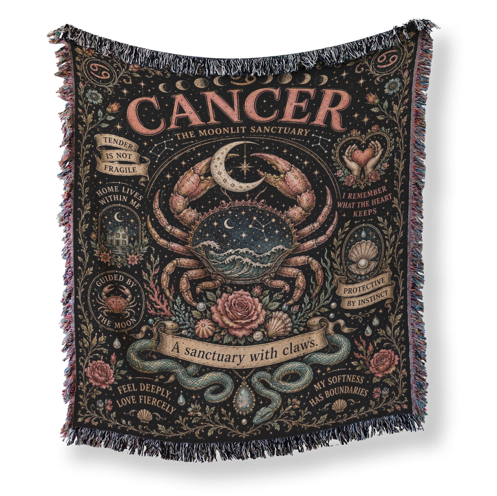 Cancer – The Moonlit Sanctuary Zodiac Blanket