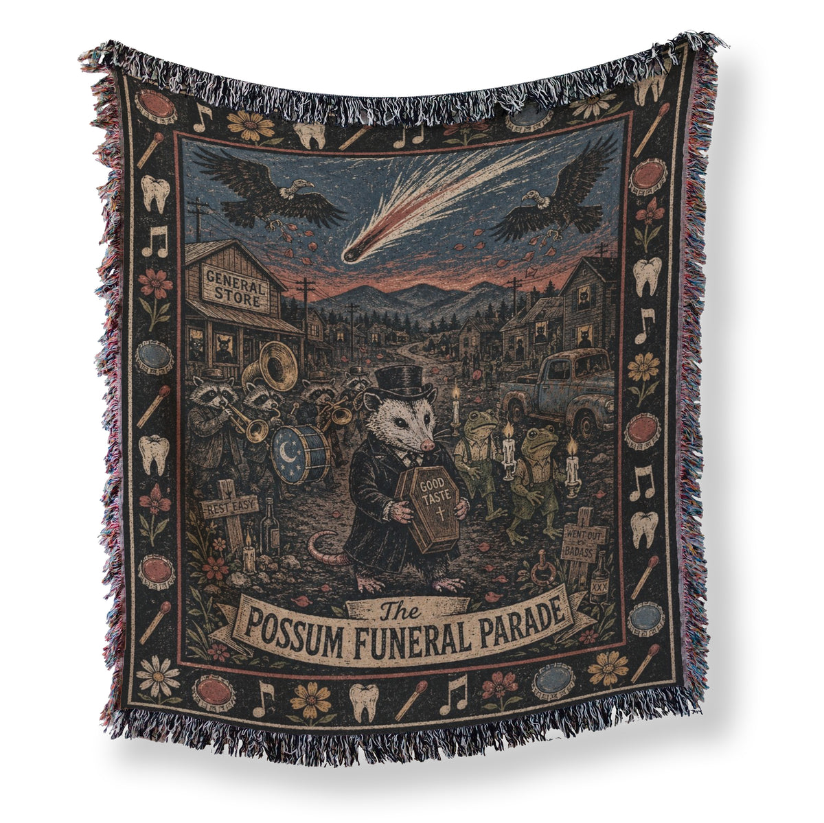 The Possum Funeral Parade Blanket Main image