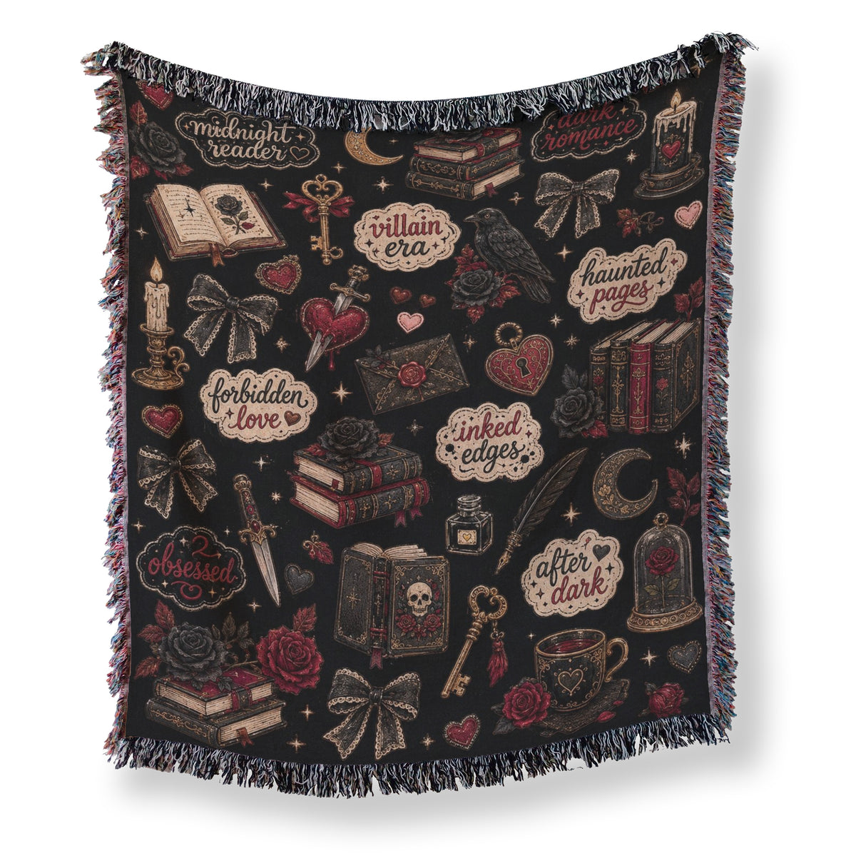 Dark Romance Book Lover Blanket
