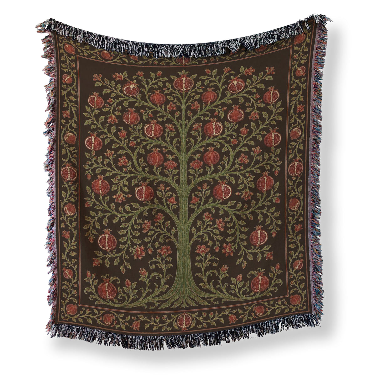The Crimson Orchard Blanket