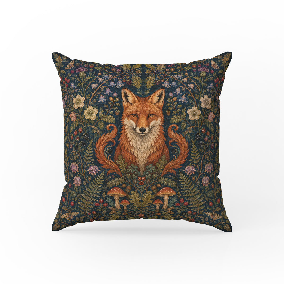 The Fox of the Vale – Medieval Woodland Pillow Main image