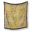 Golden Floral Cat Blanket