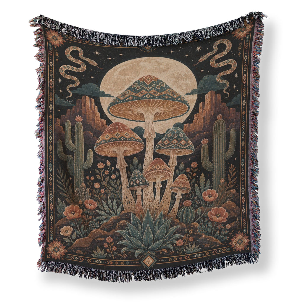 Desert Moon Mushroom Blanket