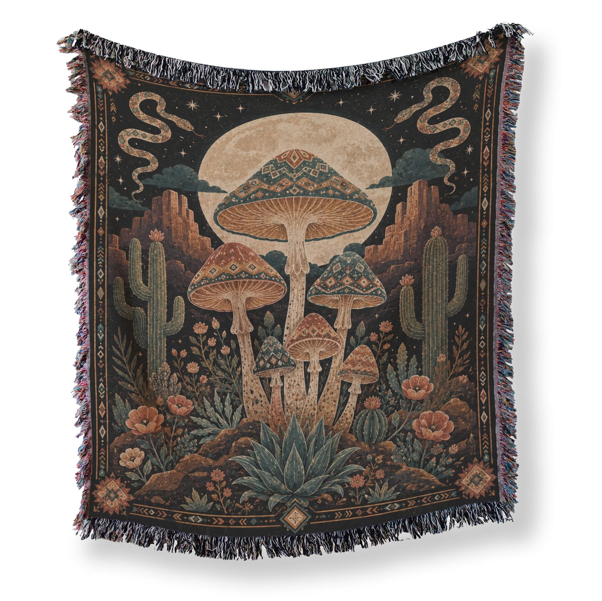 Desert Moon Mushroom Blanket