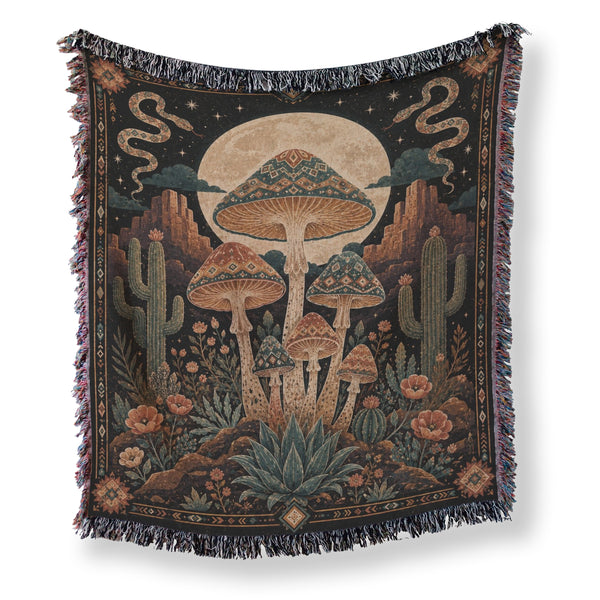 Desert Moon Mushroom Blanket