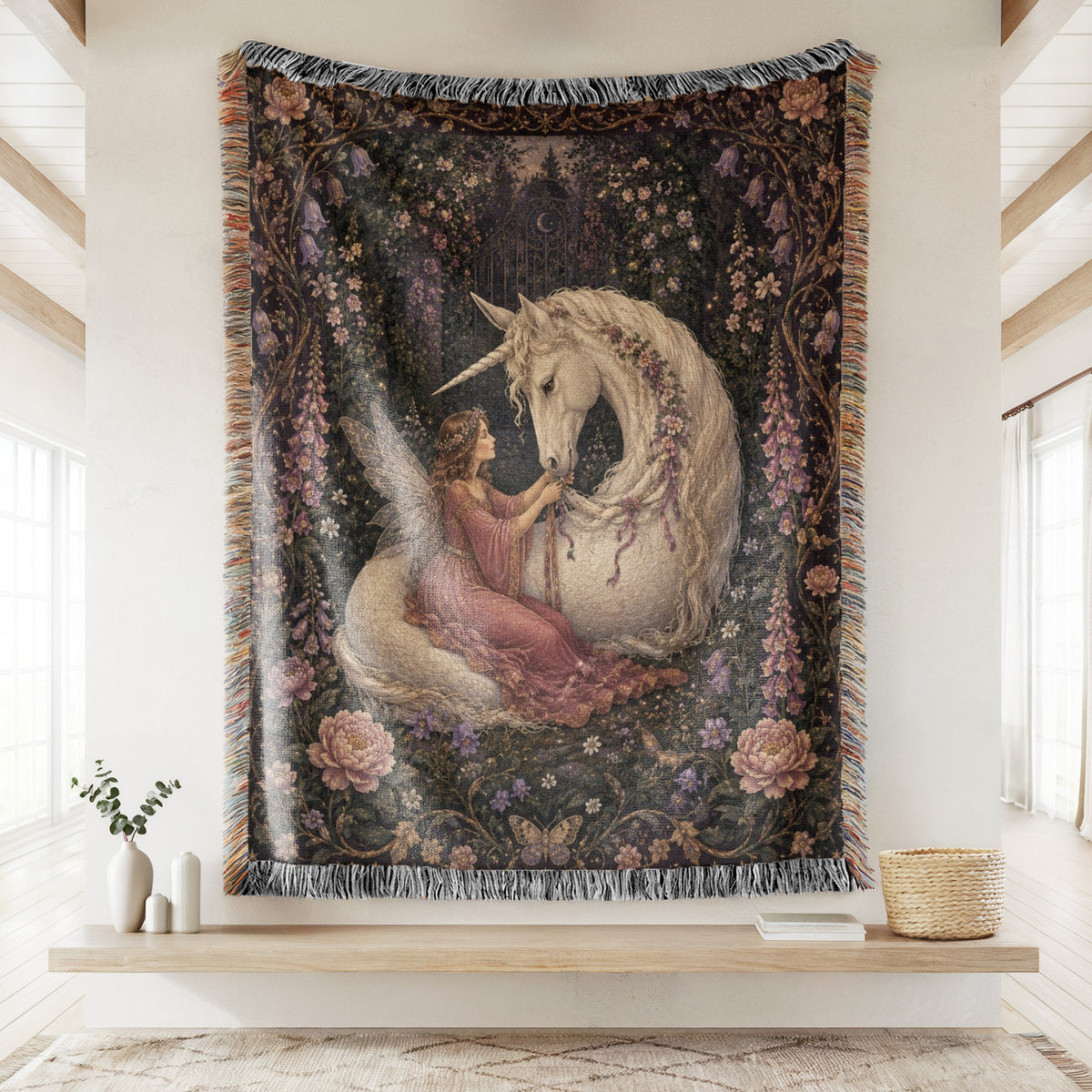 Fairy & Unicorn Garden Blanket