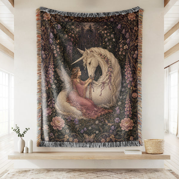 Fairy & Unicorn Garden Blanket