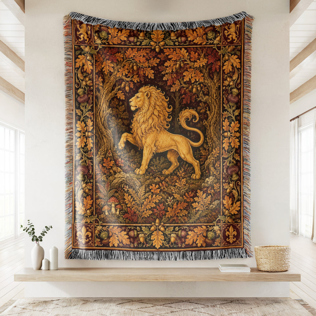 The Golden Lion of the Oakwood Blanket