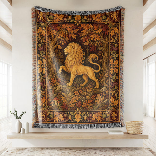 The Golden Lion of the Oakwood Blanket