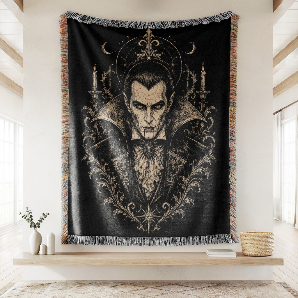 Midnight Vampire Emblem Blanket