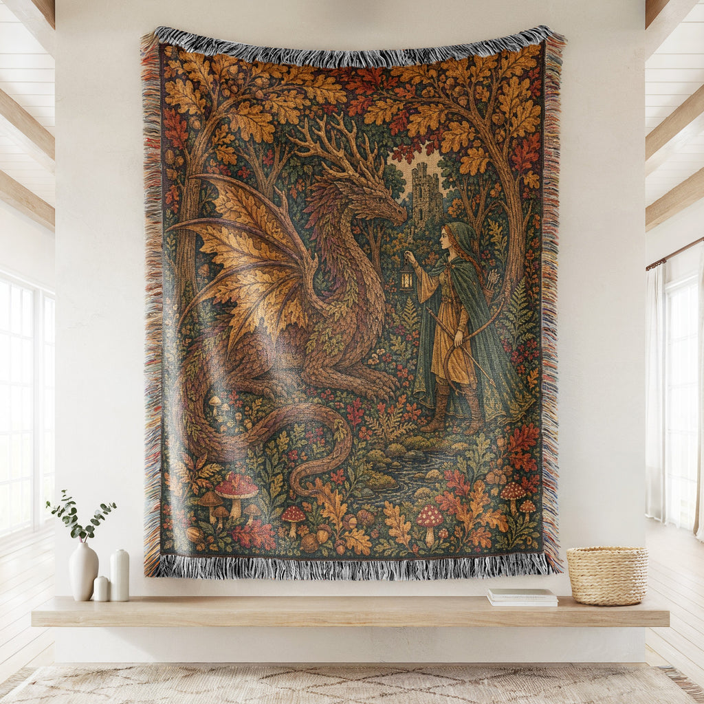The Autumn Warden Dragon Blanket