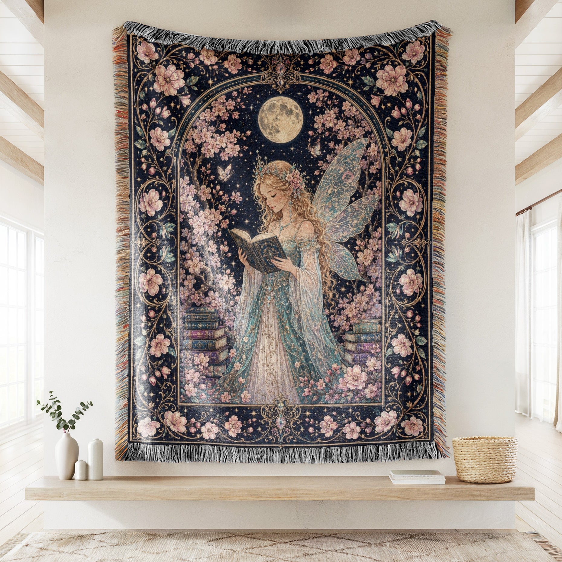 Cherry Blossom Fairy Reader Blanket Secondary image