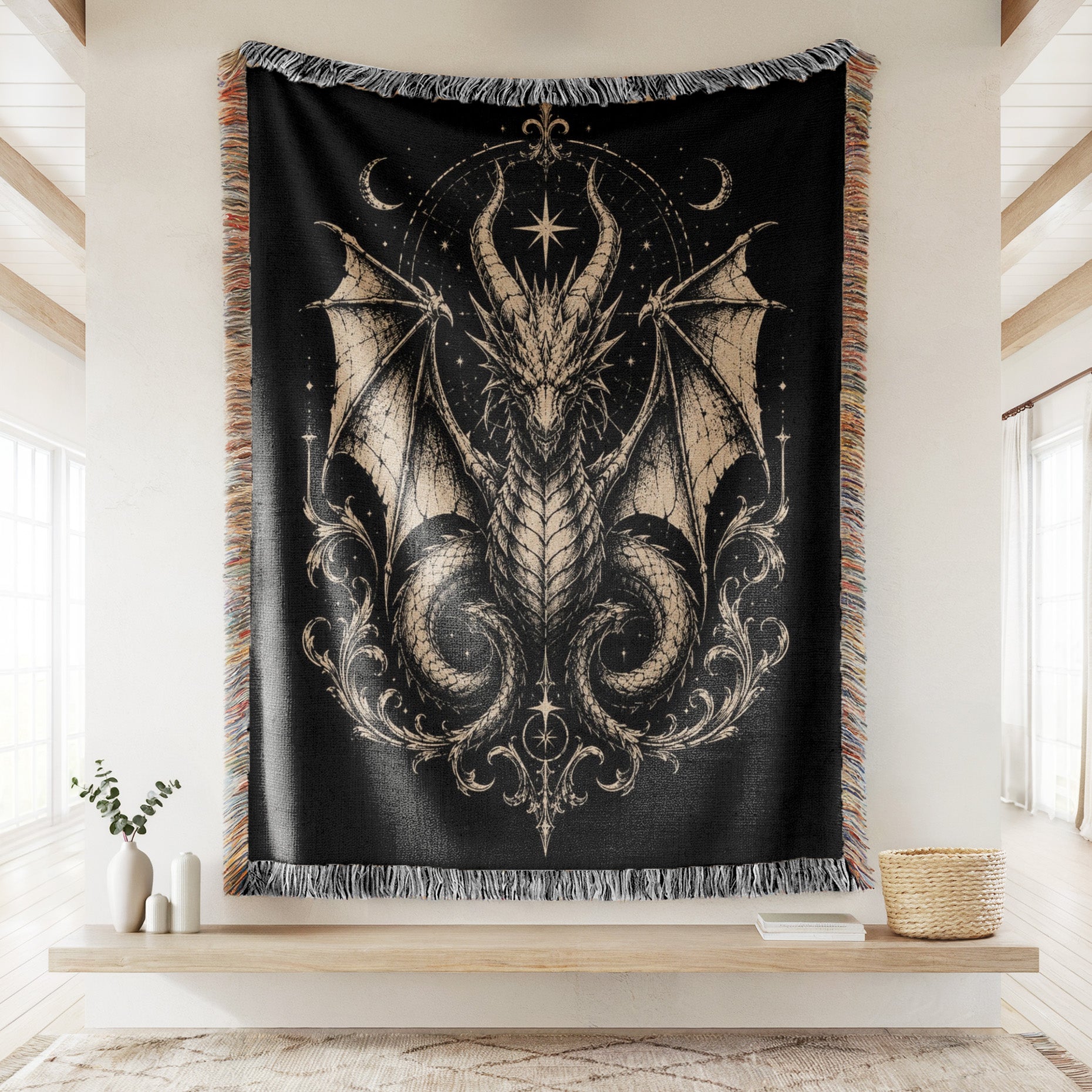 Celestial Gothic Dragon Blanket Secondary image