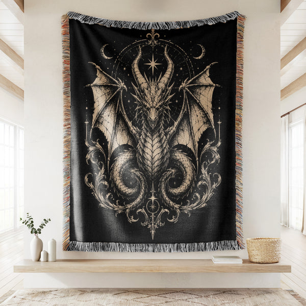 Celestial Gothic Dragon Blanket