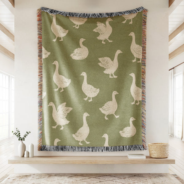 Sage Goose Blanket