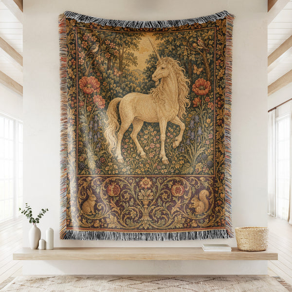 The Golden Meadow Unicorn Blanket