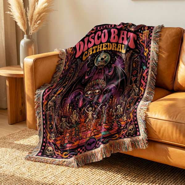 Disco Bat Cathedral Blanket