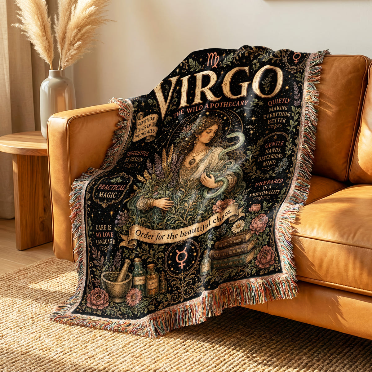 Virgo – The Wild Apothecary Zodiac Blanket