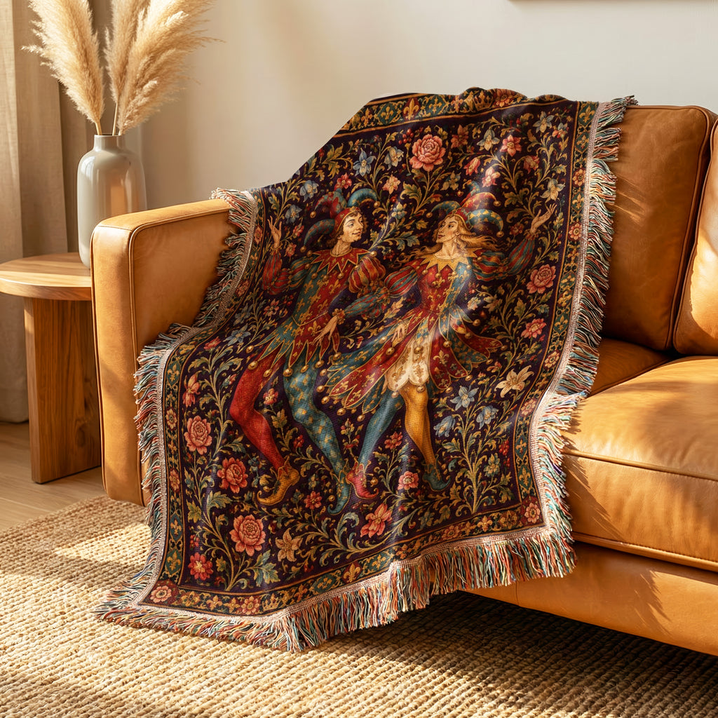 The Jesters of the Rose Court Blanket