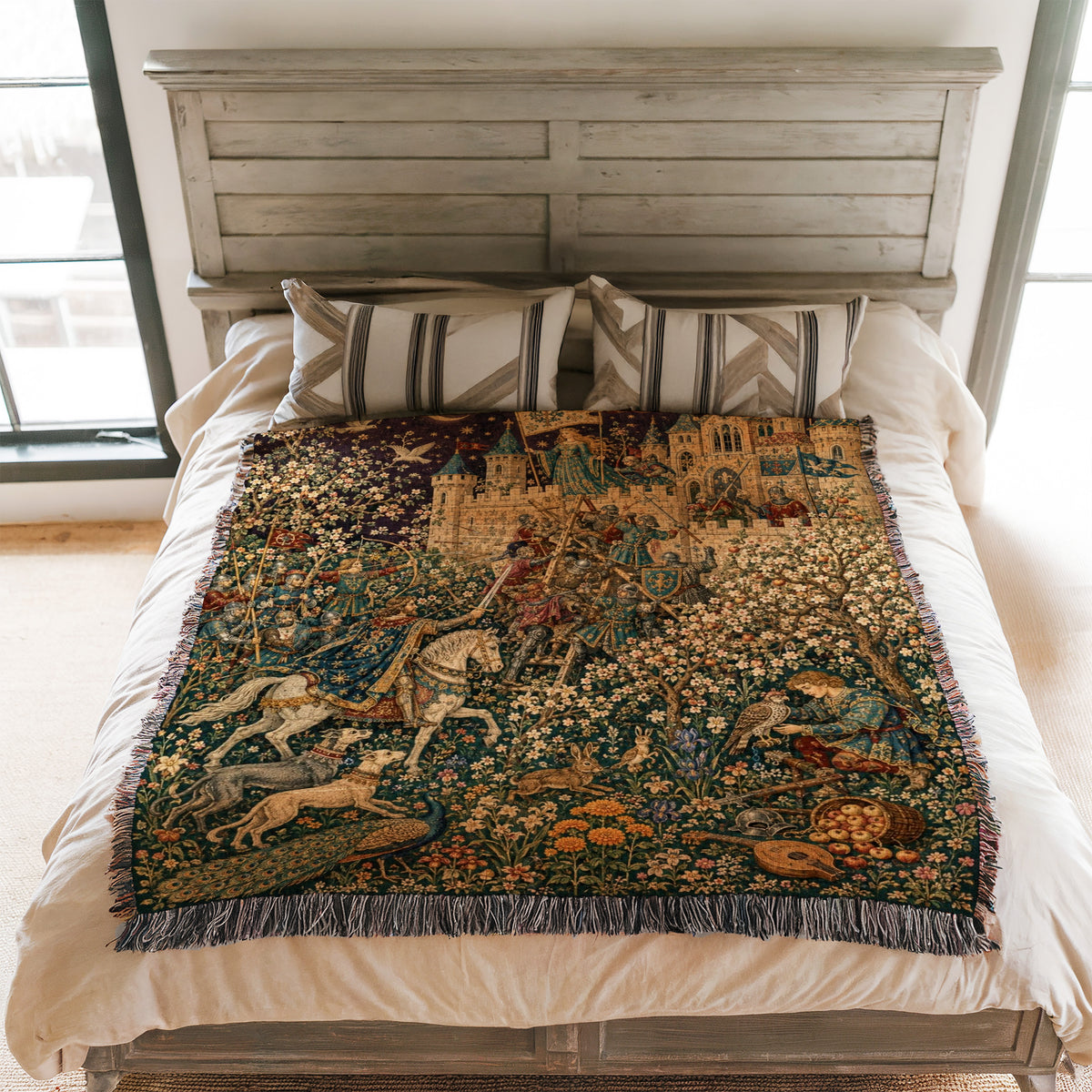 The Moonlit Castle Hunt Blanket