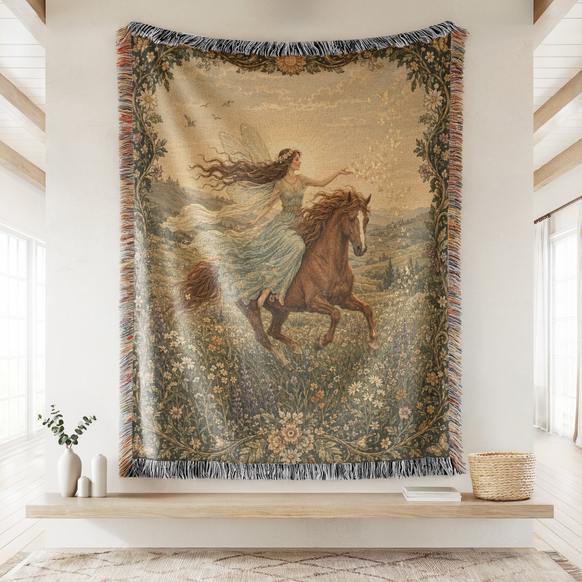 Wildflower Horse Fairy Blanket Secondary image