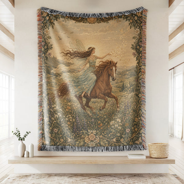 Wildflower Horse Fairy Blanket