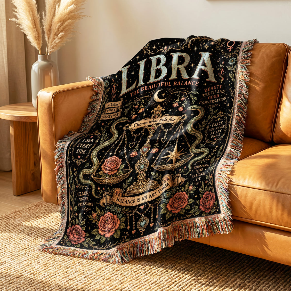 Libra – The Beautiful Balance Zodiac Blanket