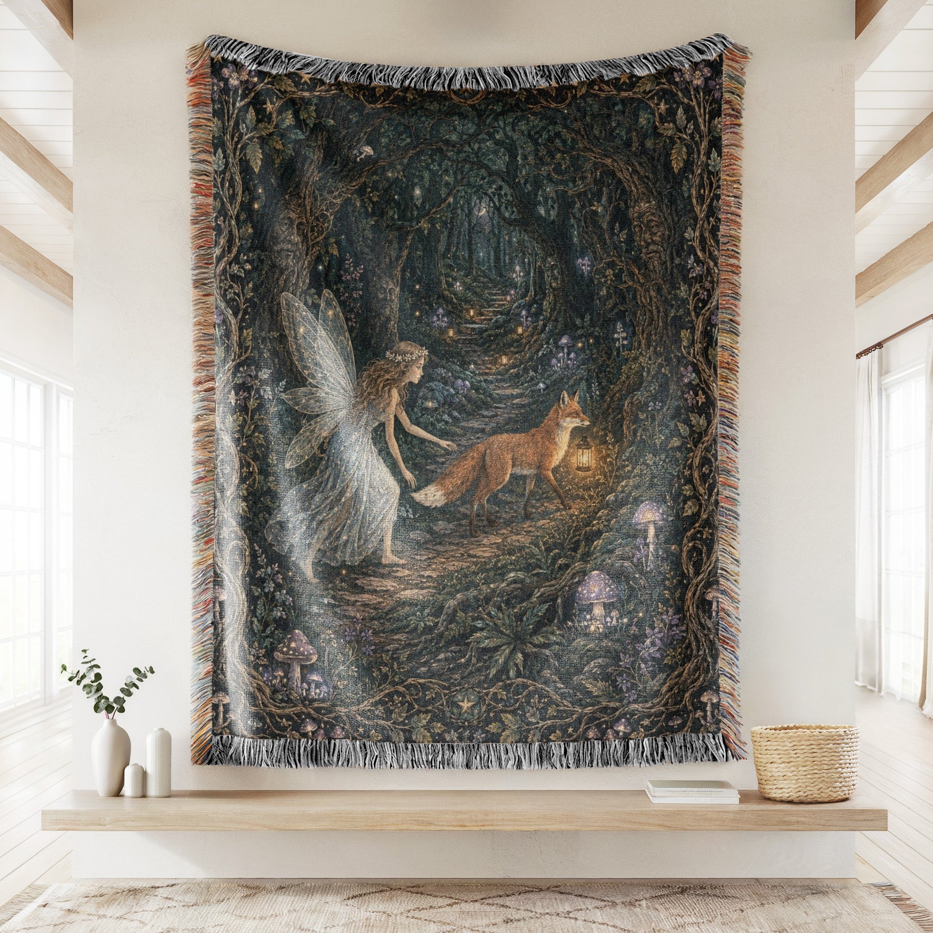 Lantern Fox Fairy Blanket Secondary image