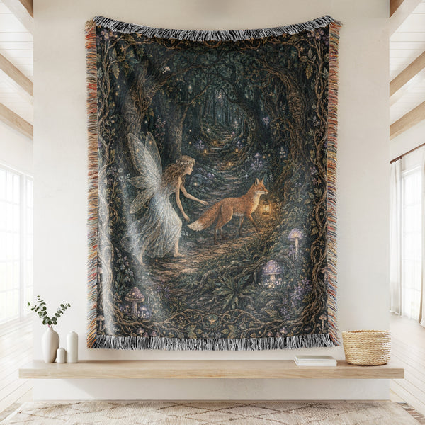 Lantern Fox Fairy Blanket