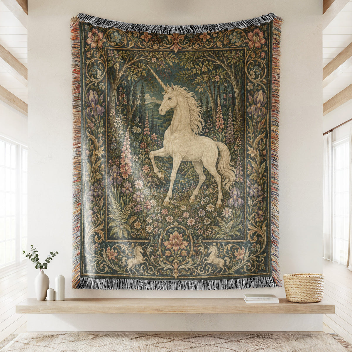 The Wild Iris Unicorn Blanket