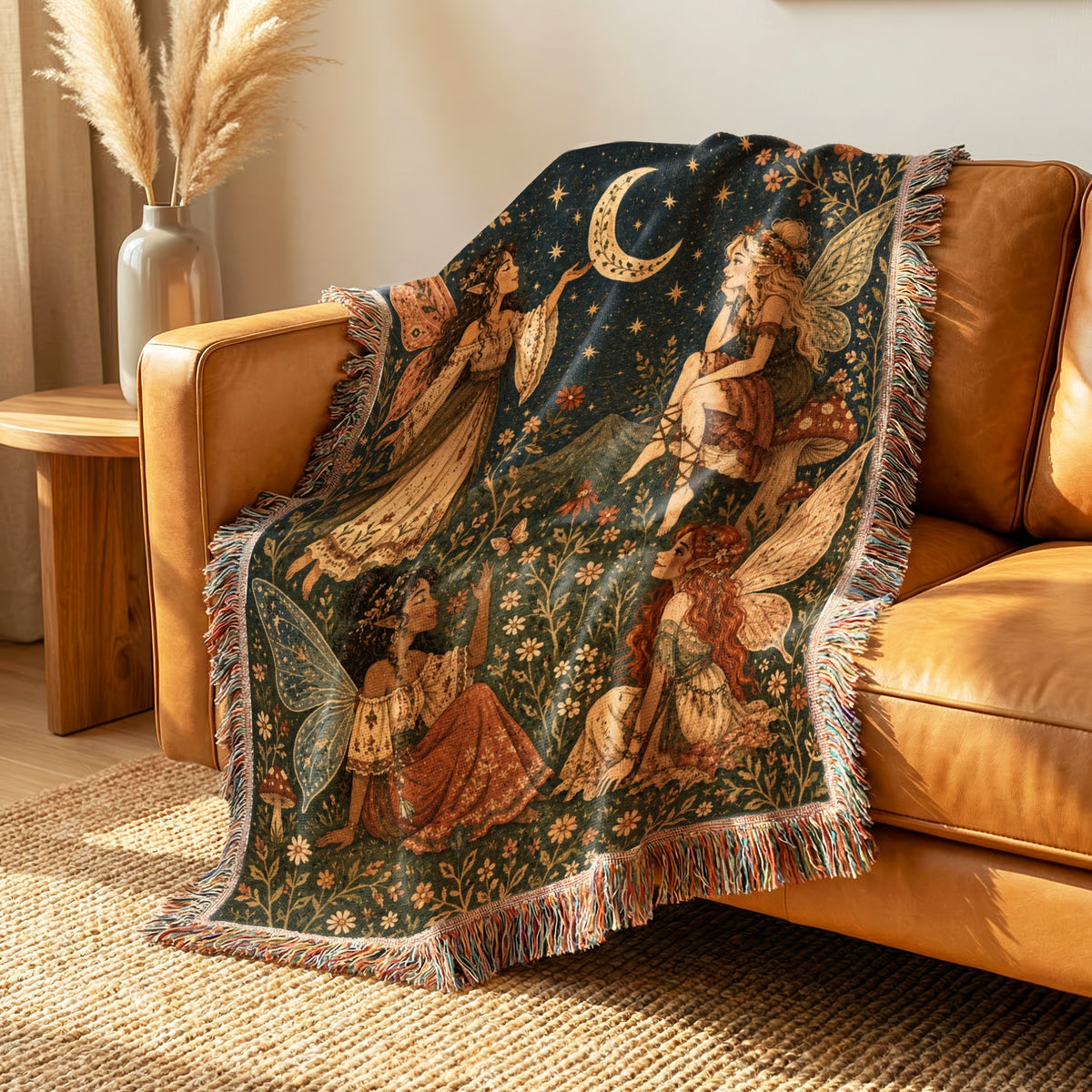 Moonlit Fairy Gathering Blanket