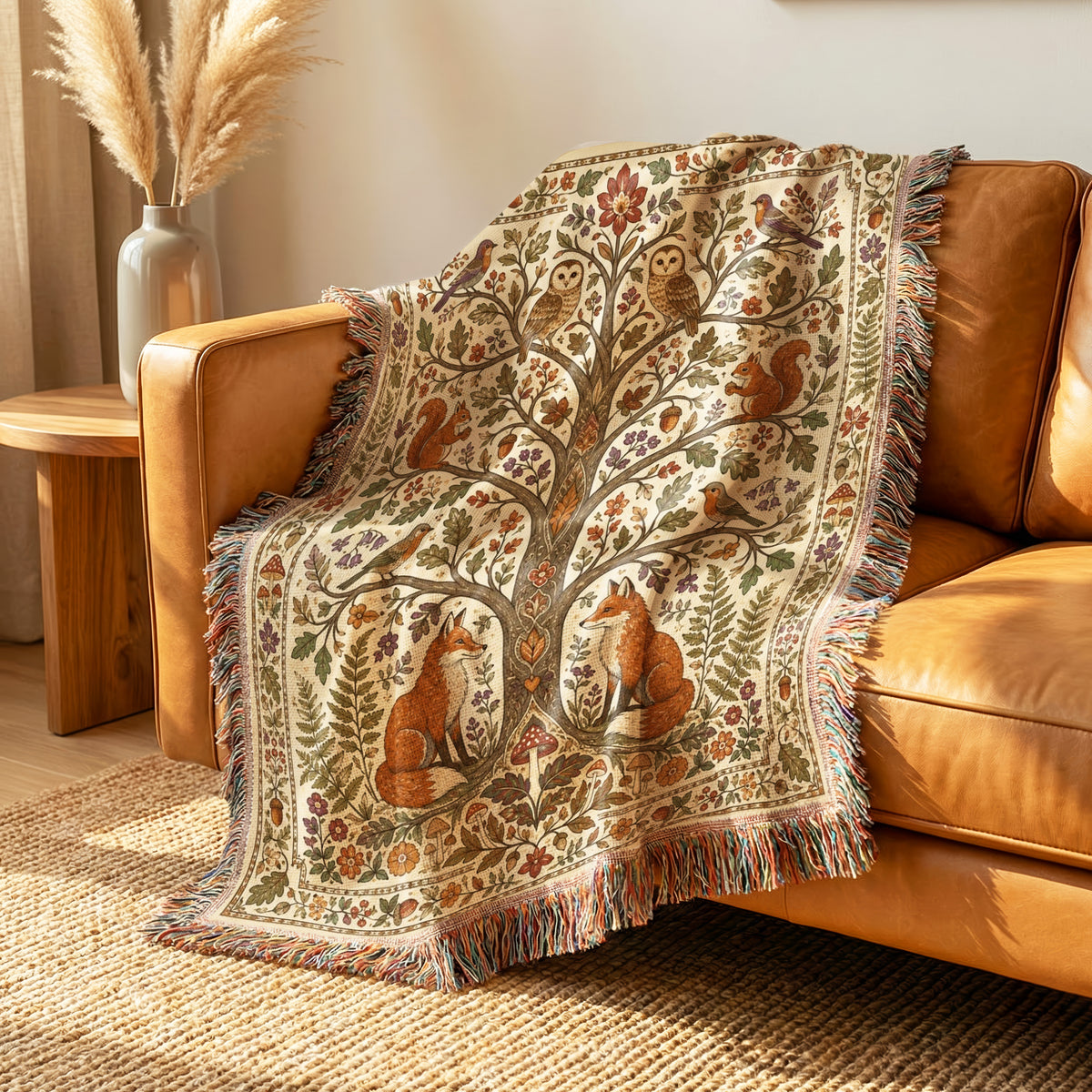 Woodland Tree of Life Blanket