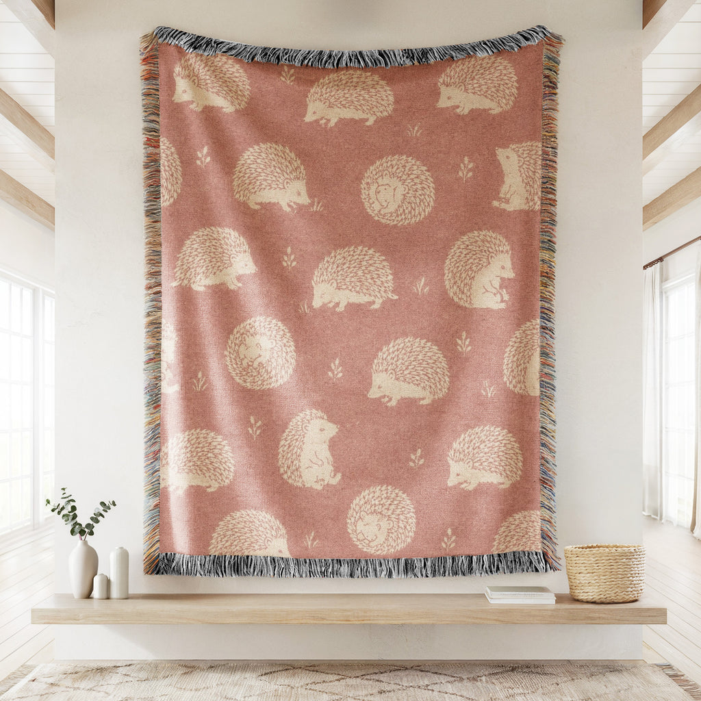 Rosewood Hedgehog Blanket