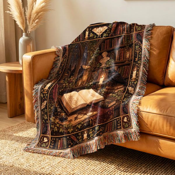 The Raven Scholar's Desk Blanket