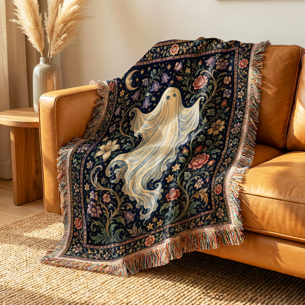 The Moonlit Garden Ghost Blanket