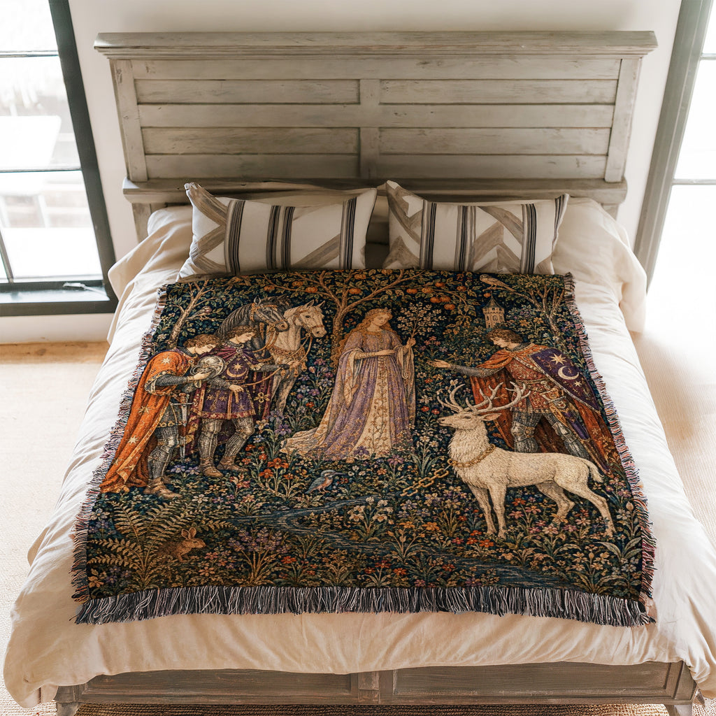 The White Stag Procession Blanket