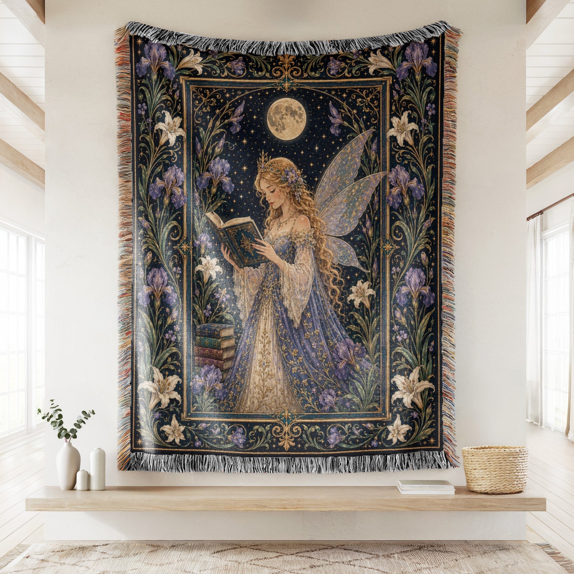Moonlit Iris Fairy Reader Blanket Secondary image