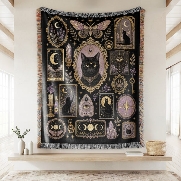 Moonlit Familiar Curiosities Blanket