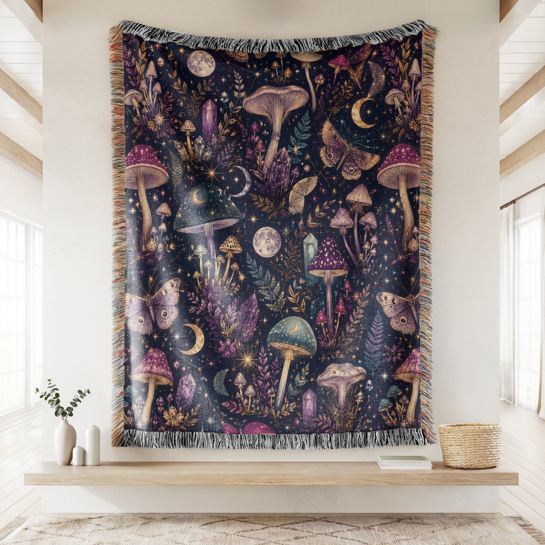Celestial Crystal Mushroom Blanket Secondary image