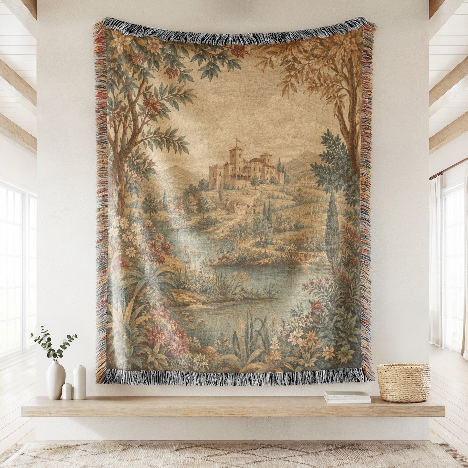 Tuscan Castle Garden Blanket Secondary image