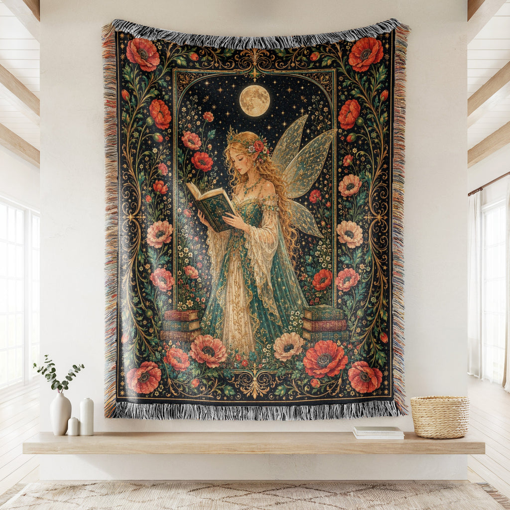 Poppy Moon Fairy Reader Blanket