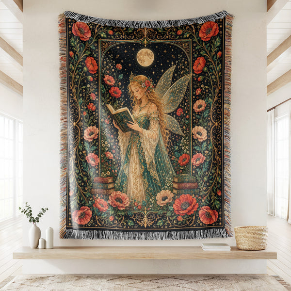 Poppy Moon Fairy Reader Blanket