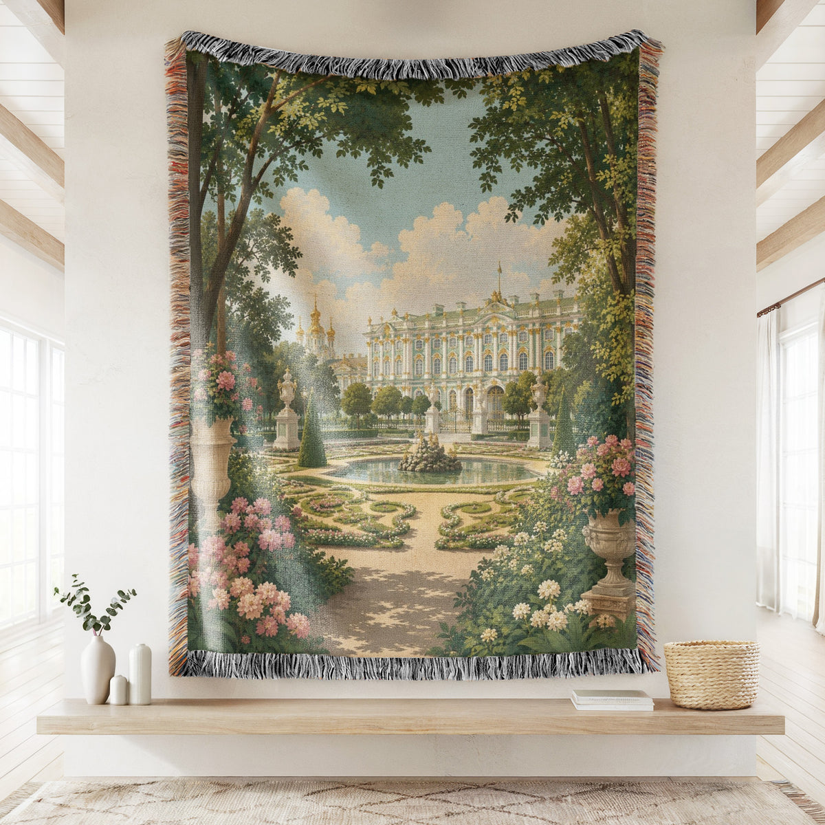 The Imperial Rose Garden Blanket