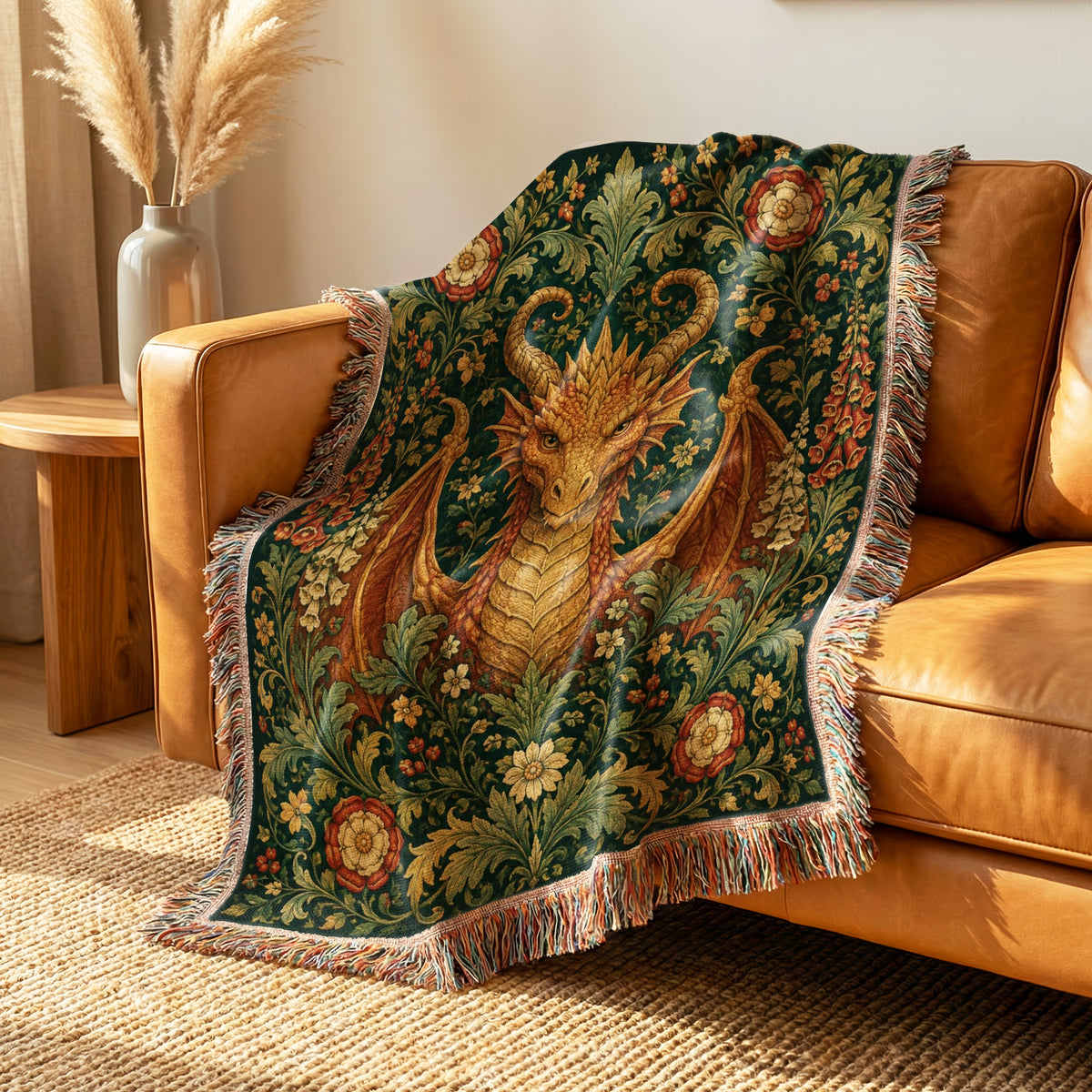 The Rosewood Dragon Blanket