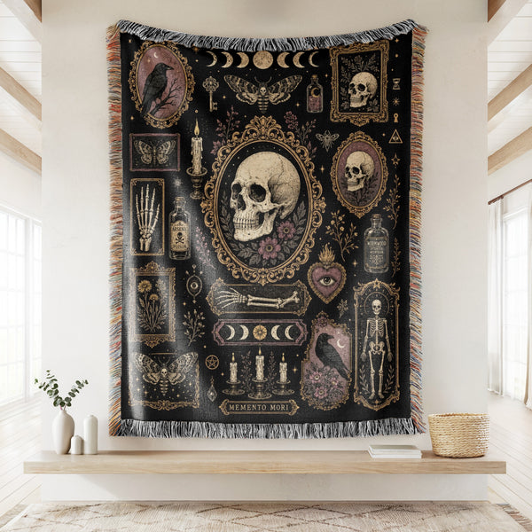 Memento Mori Curiosities Blanket