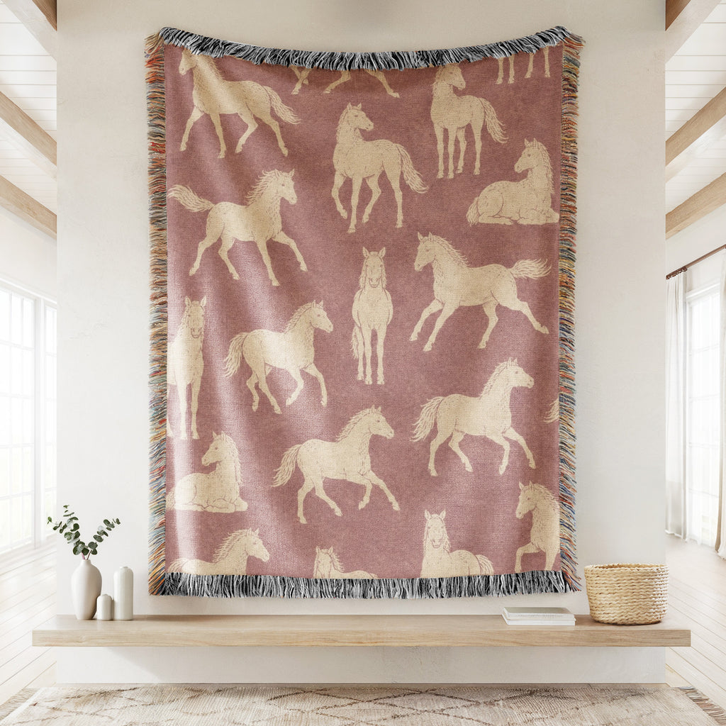 Dusty Rose Horse Blanket