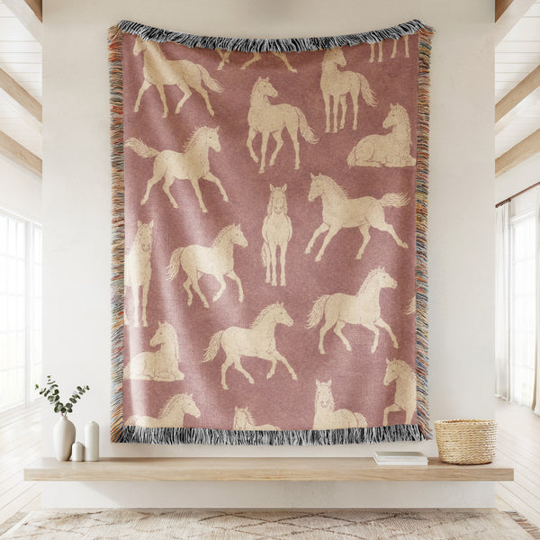 Dusty Rose Horse Blanket